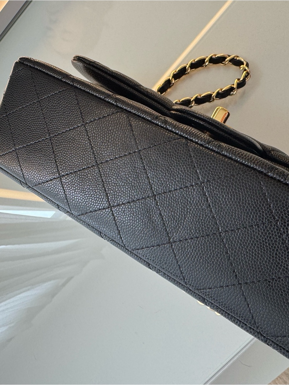 CHANEL Black Quilted Shoulder Bag with Gold Hardware - Picture 10 of 10